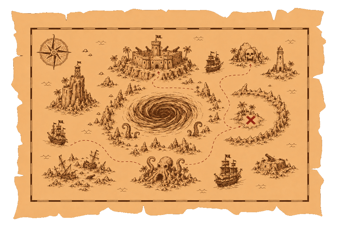 Chart of Dead Man's Basin
